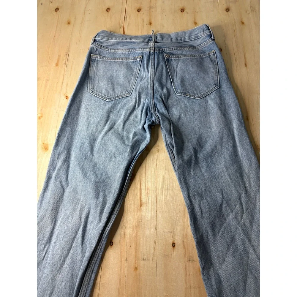 HM Original Straight Regular Fit Blue Denim Jeans 30/32 Light Wash Mens